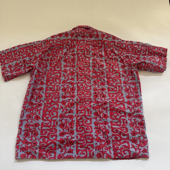 Phil Edwards by Reyn Spooner Hawaiian Shirt Mens Large Tribal Floral EUC - Picture 5 of 10